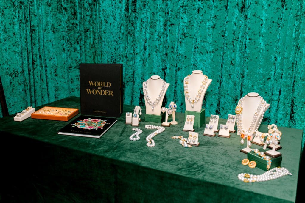 Margot McKinney jewels and World of Wonder book (Photo by Canon Sawyer, Canon Elizabeth Photography)