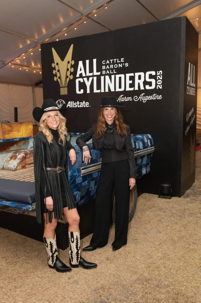 Cattle Baron's Ball Co-Chairs Courtney Derderian and Nina Sachse (Photo by Tamytha Cameron)