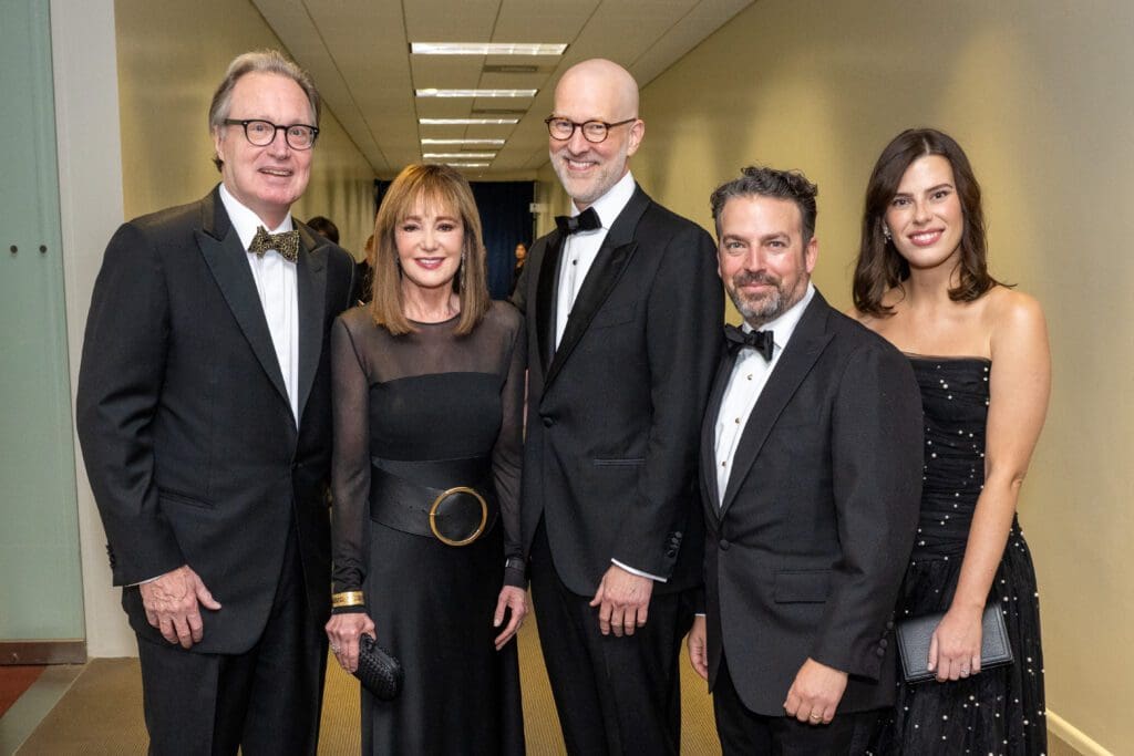 Ron Franklin & Janet Gurwitch, Dean Matthew Loden, James Gaffigan & Marta Wasilewicz Gaffigan at Rice University's Shepherd School of Music 50th anniversary gala (Photo by Jacob Power)