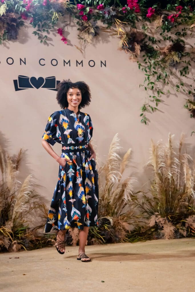 A professional model in Maison Common at the Elizabeth Anthony 'Go Red for Women' fashion event (Photography by Christina Griffin, WDR Imagery)