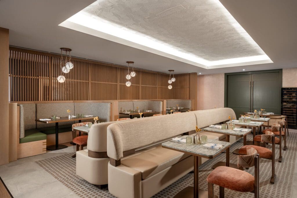 Sagewind Restaurant was designed to feel airy and expressive. (Courtesy of Sharp Frame Media)