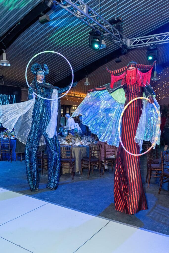Stilt walkers at Houston SPCA's 5th Annual Howl-O-Ween Ball (Photo by Jacob Power)