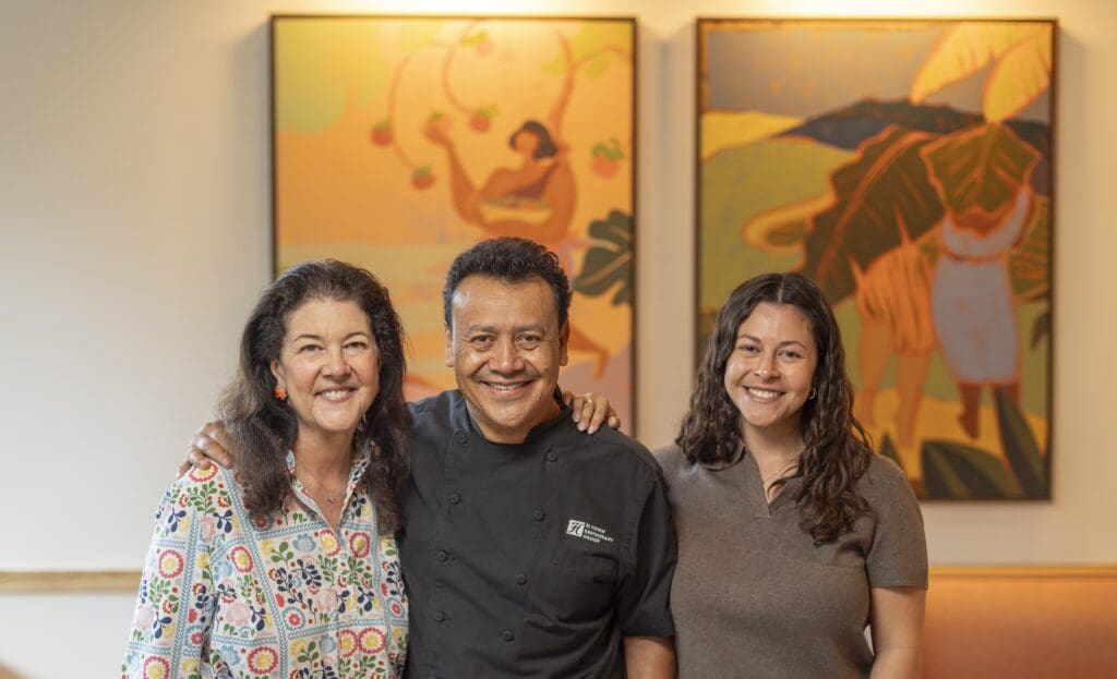 Owners Tracy Vaught and Hugo Ortega with their daughter, Sophia Ortega. Photo by Nick de la Torre.