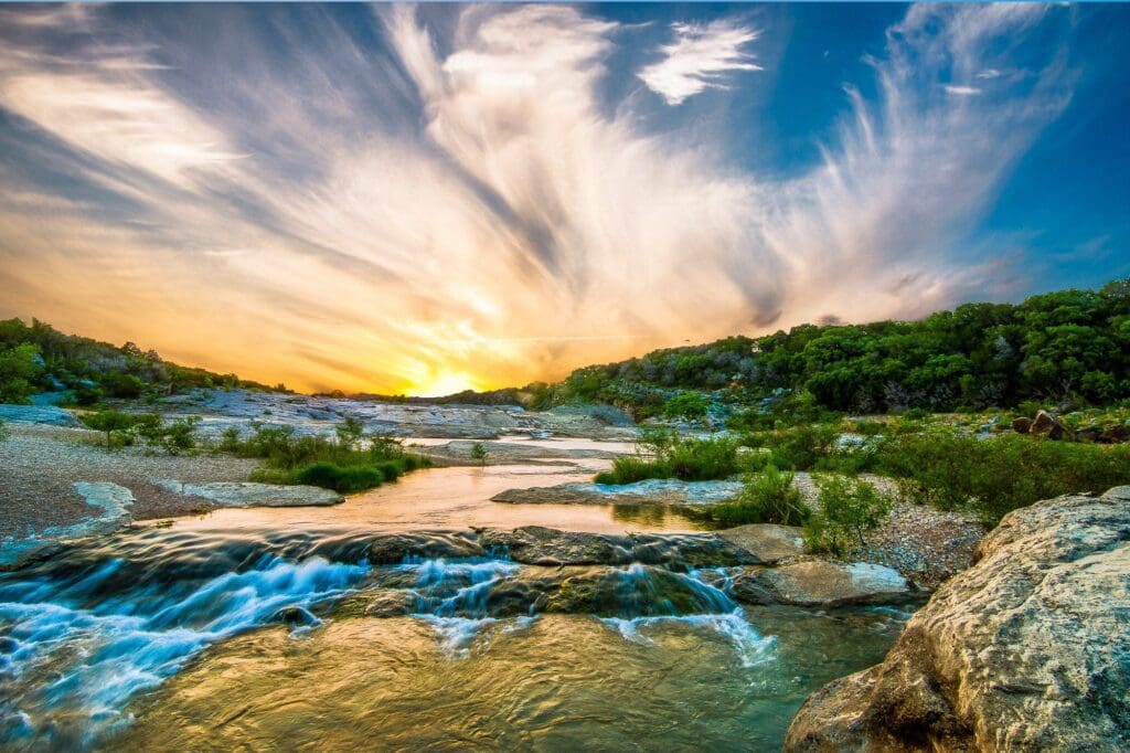 An original photo of the Pedernales Falls makes for a great puzzle.
