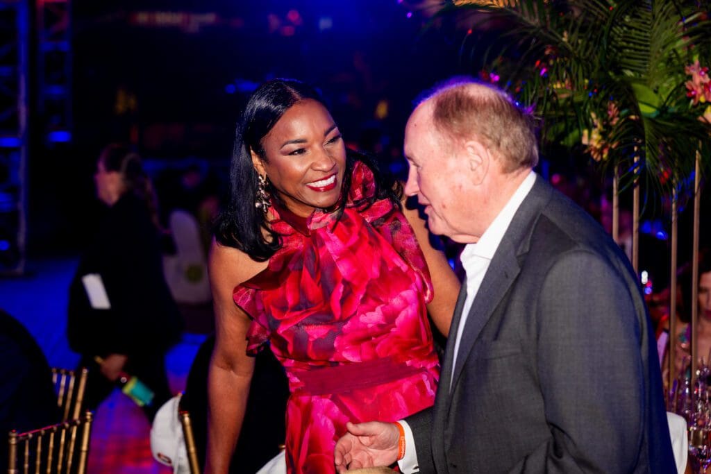 Emelda Douglas, Gary Petersen at the 'Diamond Dreams' gala (Photo courtesy of Houston Astros)