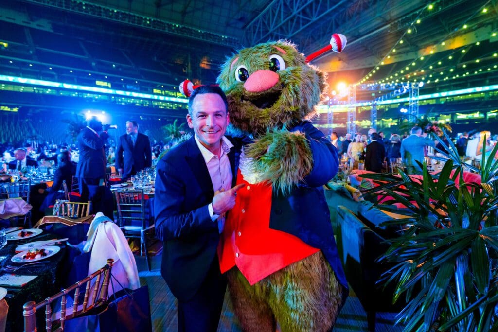 Even Astros mascot Orbit made it to the 'Diamond Dreams' gala at Daikin Park. (Photo courtesy of Houston Astros)