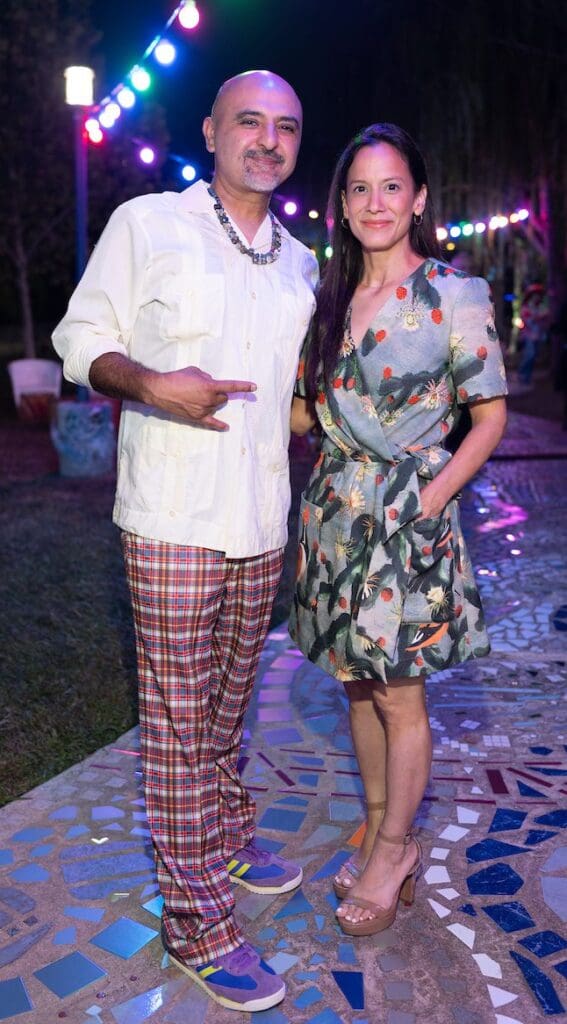 Gonzo247 & Carolyn Casey Figueroa at  Orange Show Barefoot Beach Ball (Photo by Daniel Ortiz)
