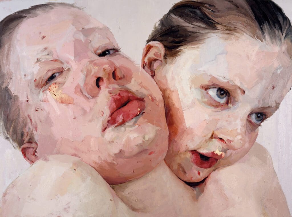 Jenny Saville's "Hyphen," 1999, at Modern Art Museum of Fort Worth.  (Private collection. © Jenny Saville. Courtesy Gagosian.)