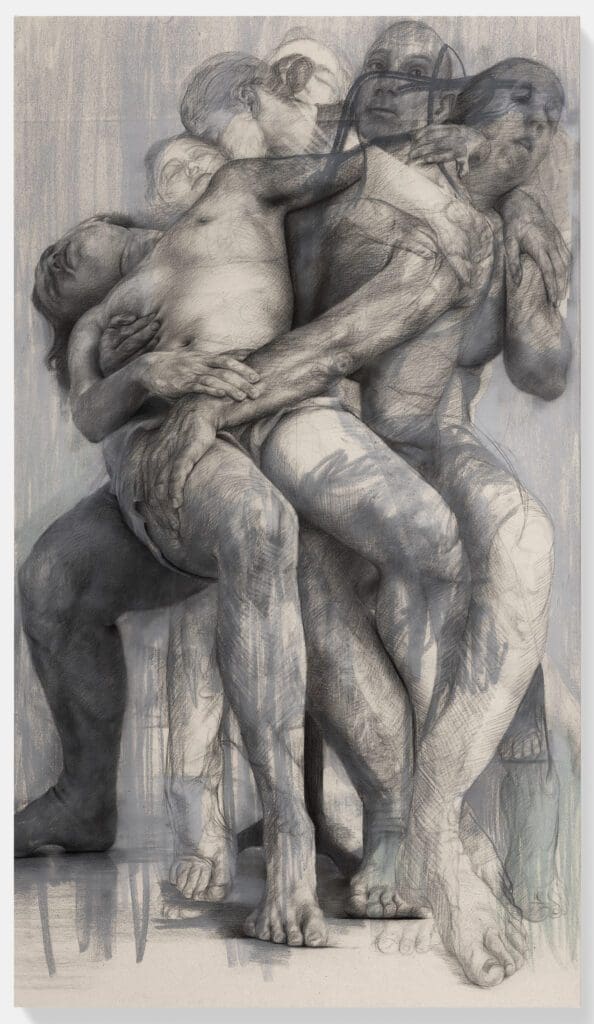 Jenny Saville's "Pietà I," 2019-2021, at Modern Art Museum of Fort Worth.  (© Jenny Saville. Courtesy The George Economou Collection.)
