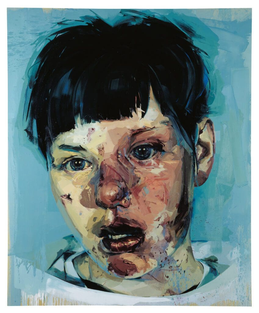 Jenny Saville's "Stare," 2004-2005, at Modern Art Museum of Fort Worth.  (The Broad Art Foundation. © Jenny Saville. Courtesy Gagosian.)