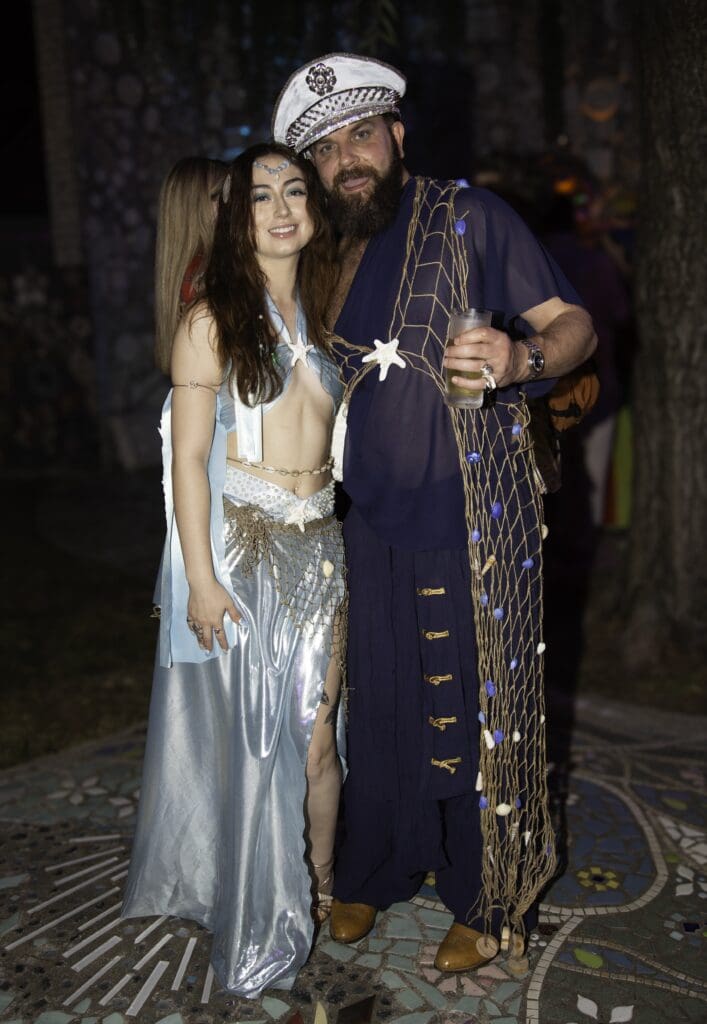 Esmeralda Allen & Matthew Colman at Orange Show Barefoot Beach Ball (Photo by Mike Herrera)