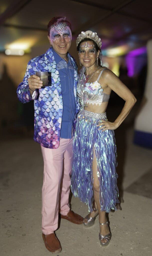 Ty & Tatiana Peterson at Orange Show Barefoot Beach Ball (Photo by Mike Herrera)