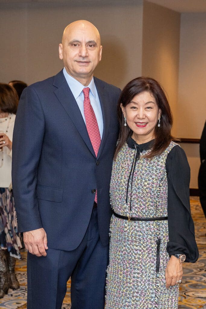 Dr. Soner Tarim & Nancy Li-Tarim at Holocaust Museum Houston 'Guardian of the Human Spirit Luncheon' (Photo by Jacob Power)