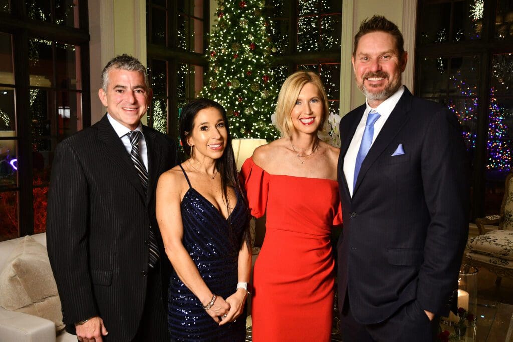 Brian & Dr. Mara Antonoff, Mike & Holly Koehn at 'Santa's Elves'
