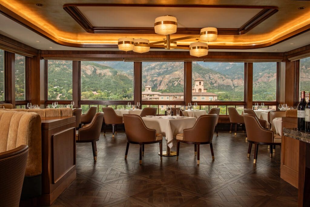 The newly-reimagined The Penrose Room serves as an elegant love letter to its founders and captures its original spirit of elegance for a new generation. (Photo by The Broadmoor)