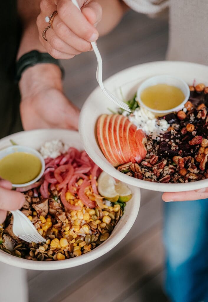 If you like you can also create a customized bowl like those pictured here. The entirely gluten-free menu at Honest Mary's also includes a variety of vegetarian, vegan, dairy-free, and other dietary options. 