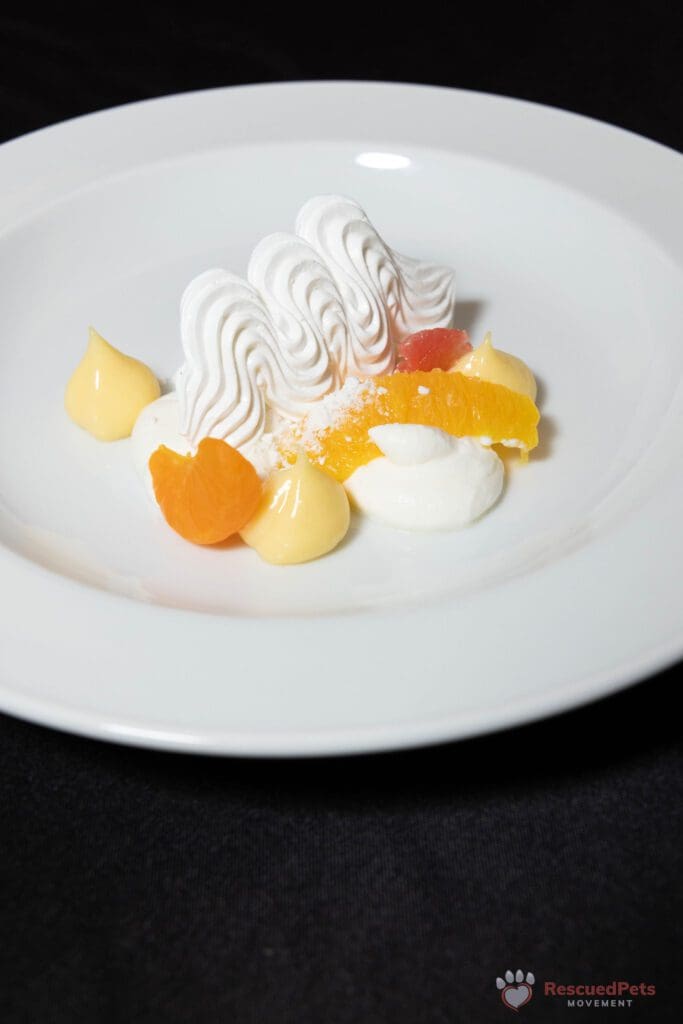 Talented pastry chef Marie Riddle of Bludorn created this beautiful Pavlova dessert and will be contributing to this year's feast, too. (Photo by Pam Ashley Photography)