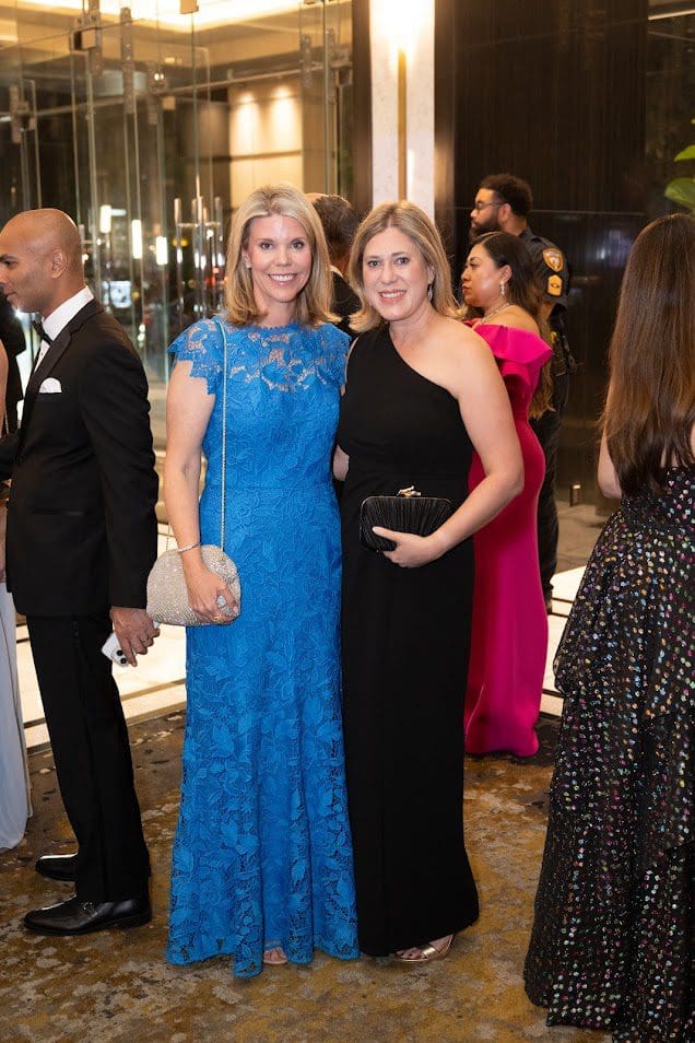 Claida Kreisle, Katherine Taylor at the British American Foundation of Texas Gala (Photo by Wilson Parish)
