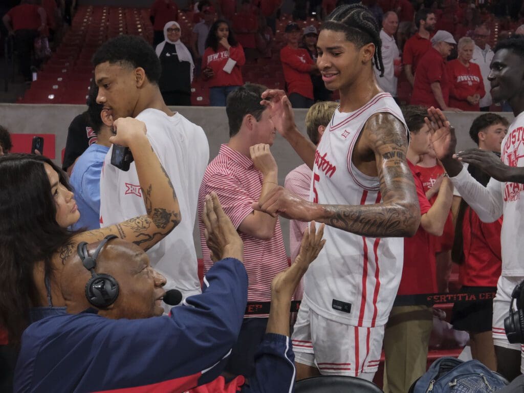 University of Houston freshman big man Chris Cenac Jr. is embracing the UH life. (Photo by F. Carter Smith)