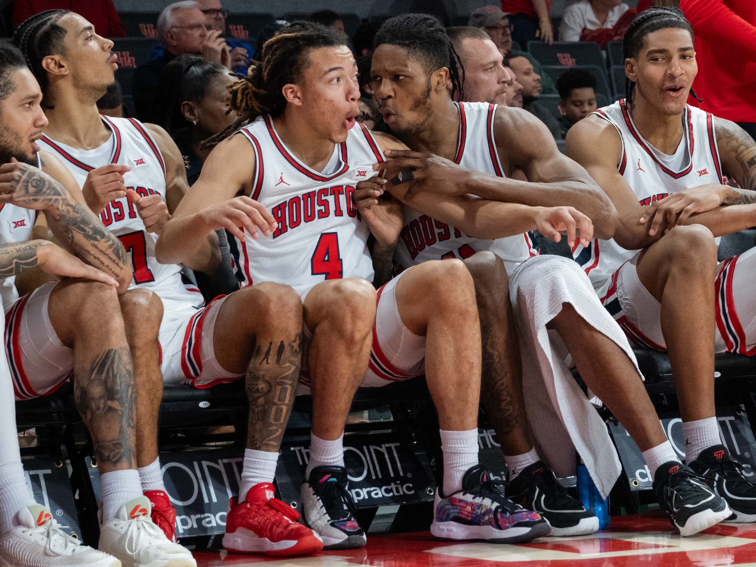 University of Houston Cougars men’s basketball team defeated the Jackson State Tigers 80-38 on Wednesday night at the Fertitta Center, DECEMBER 10, 2025