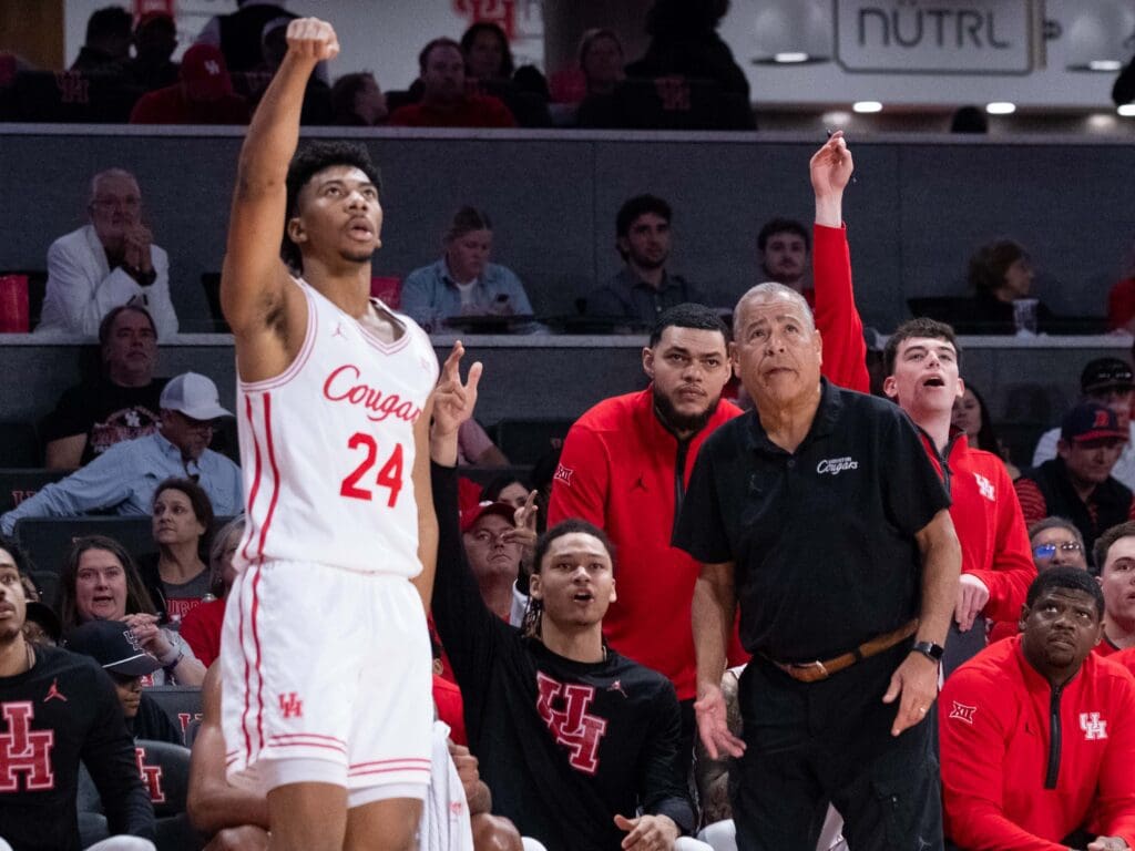 University of Houston coach Kelvin Sampson thinks that Chase McCarty is the best pure shooter on his team. (Photo by F. Carter Smith)