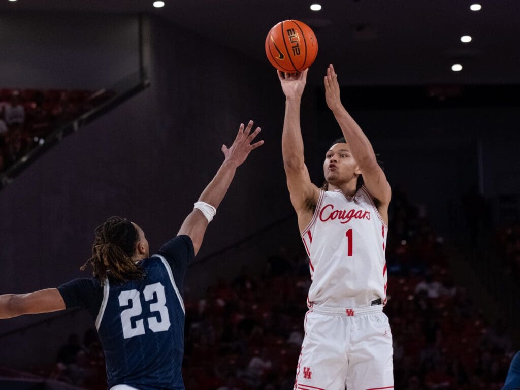 University of Houston freshman Isiah Harwell is finding his way. (Photo by F. Carter Smith)