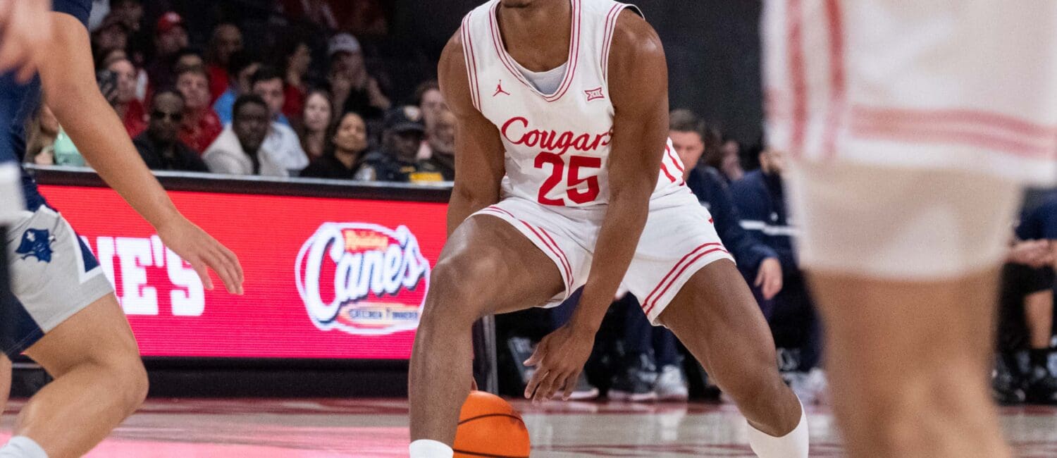 University of Houston Cougars men’s basketball team defeated New Orleans Privateers 99-57 at the Fertitta Center, December 13, 2025