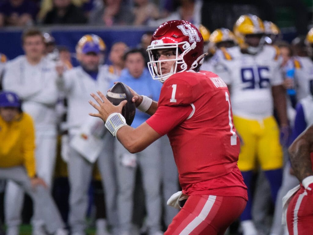 University of Houston quarterback Conner Weigman played flawlessly in the Texas Bowl. (Photo by F. Carter Smith)