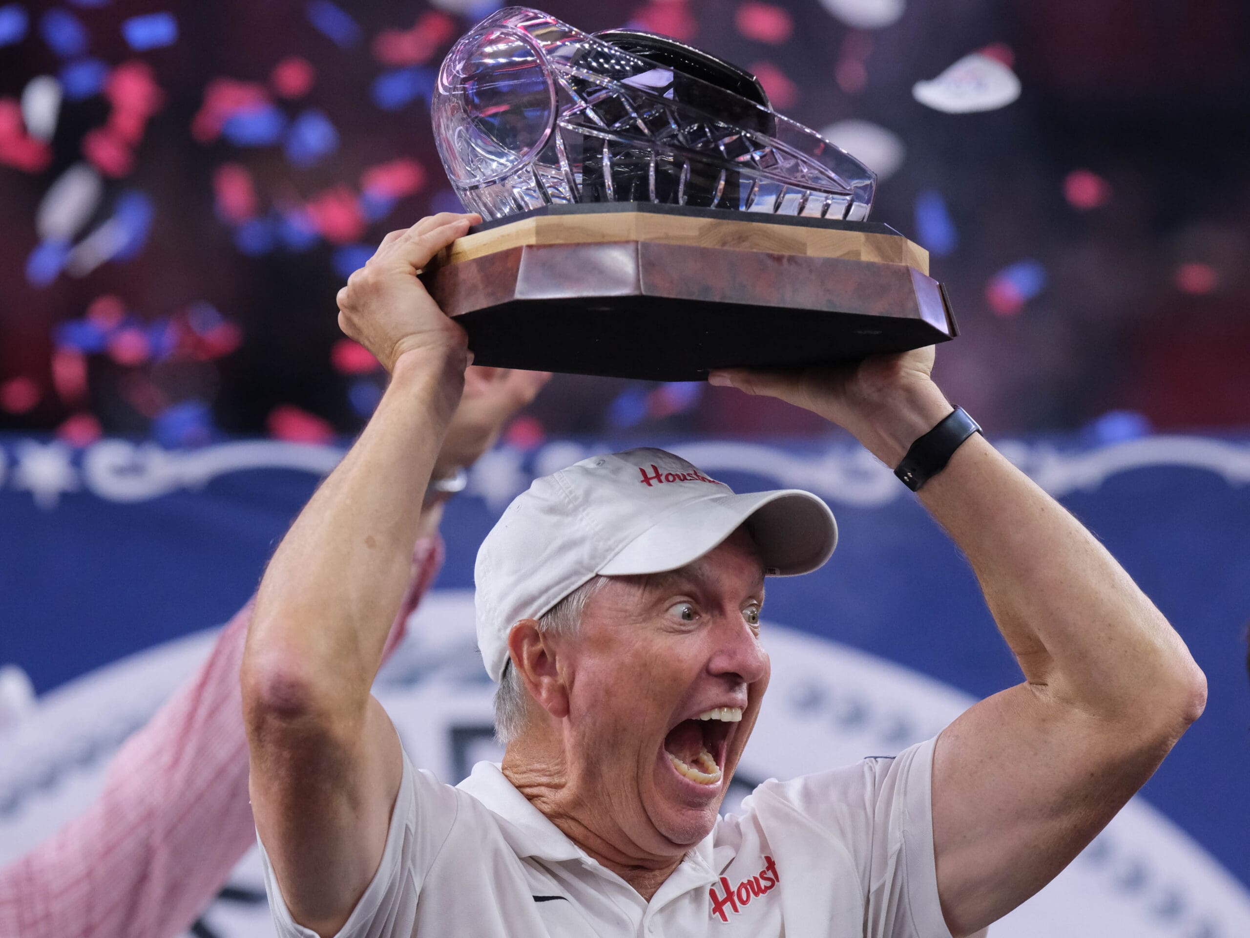 The University of Houston Cougars football team defeated the LSU Tigers 38-35 to win the Kinder’s Texas Bowl at NRG Stadium, December 27, 2025.