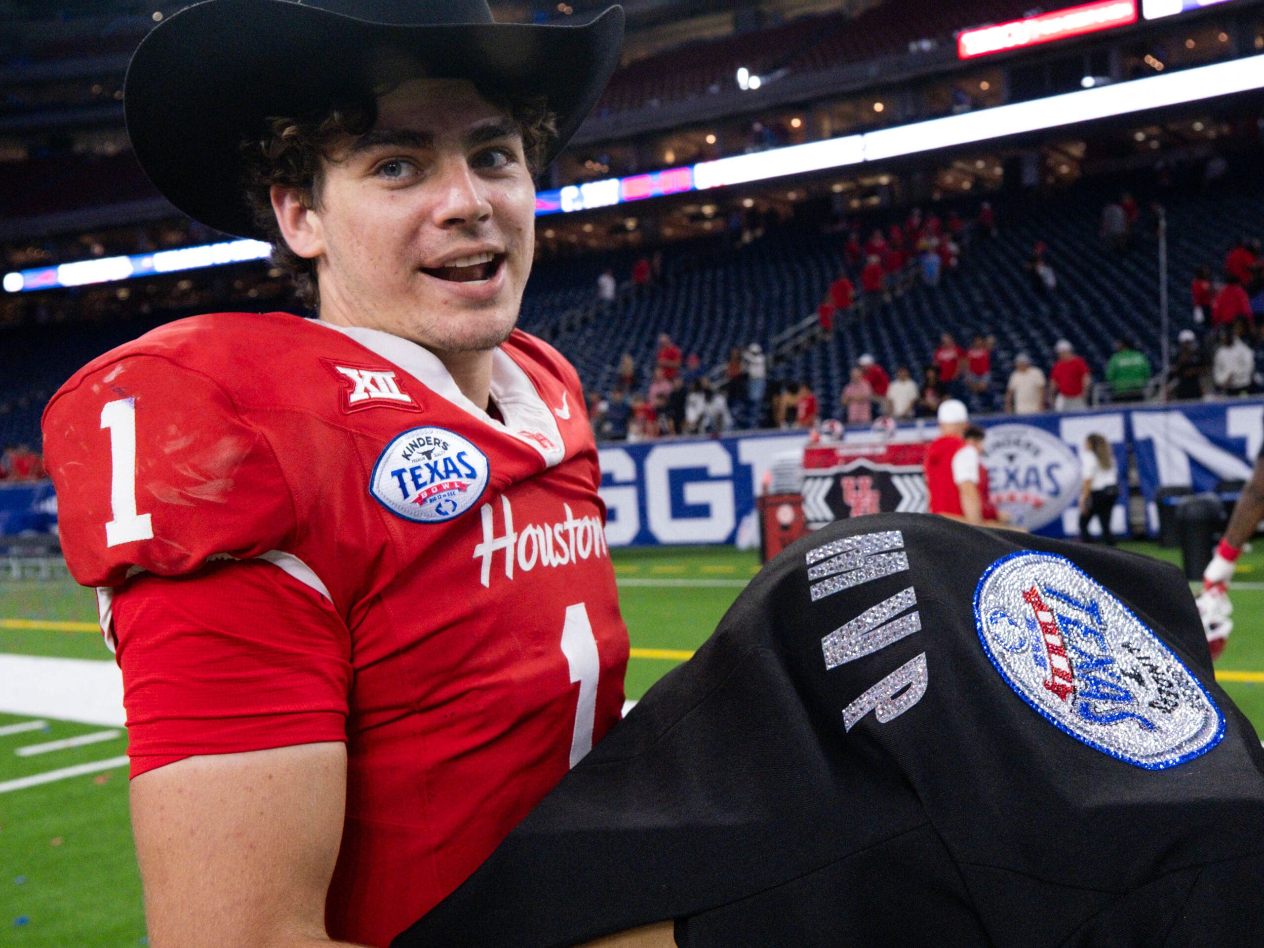 The University of Houston Cougars football team defeated the LSU Tigers 38-35 to win the Kinder’s Texas Bowl at NRG Stadium, December 27, 2025.