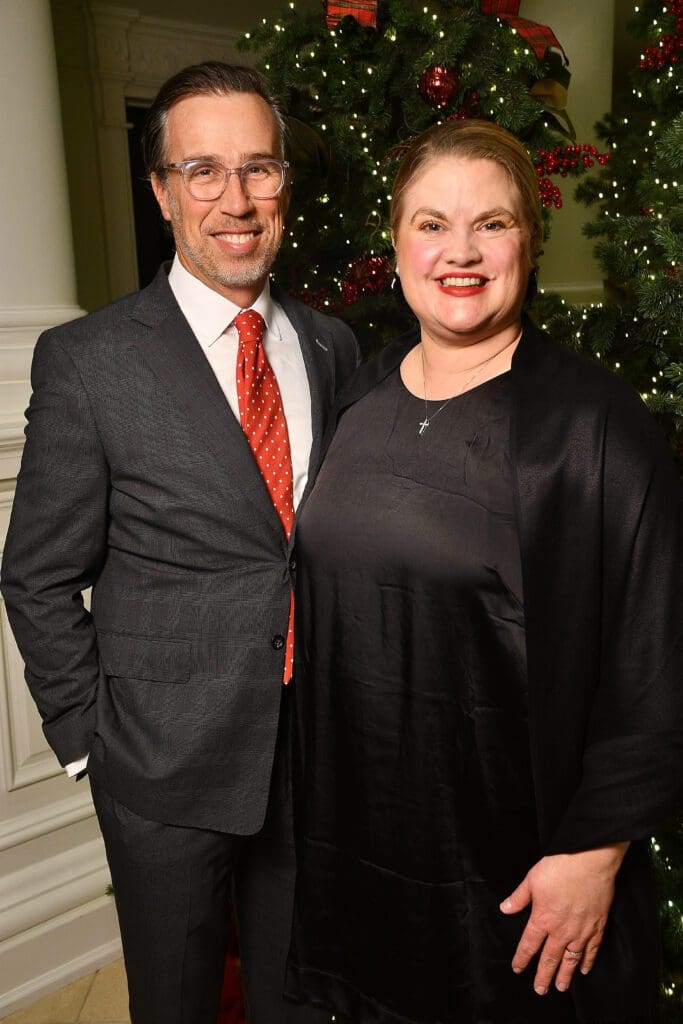 David & Emily Ahlquist at 'Santa's Elves'