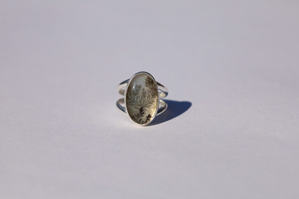 The Dream Waver Ring features a gold-hued dendritic quartz. (Courtesy)