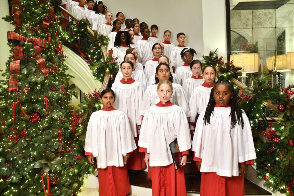 Houston Children's Chorus performs carols at 'Santa's Elves'