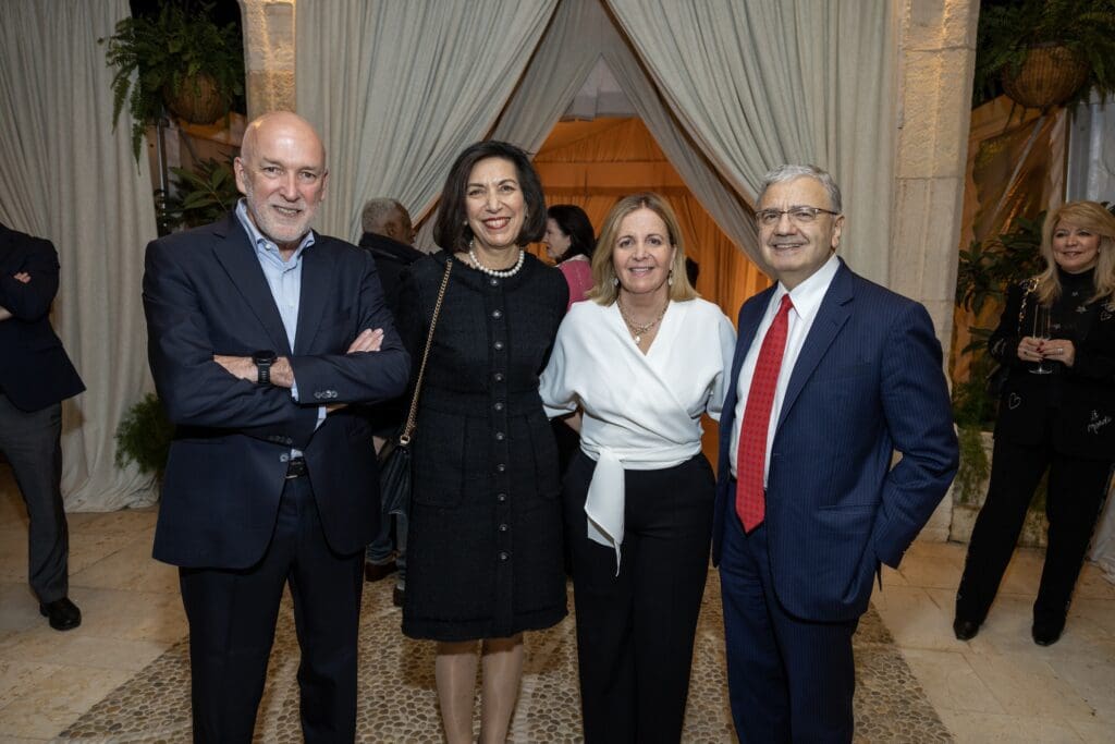Ignacio Torras, honoree Dr. Huda Zoghbi, Isabel Torras, Dr. William Zoghbi at the Hope & Opportunity dinner in support of the neurodiverse community. (Photo by Texas Children's Hospital)