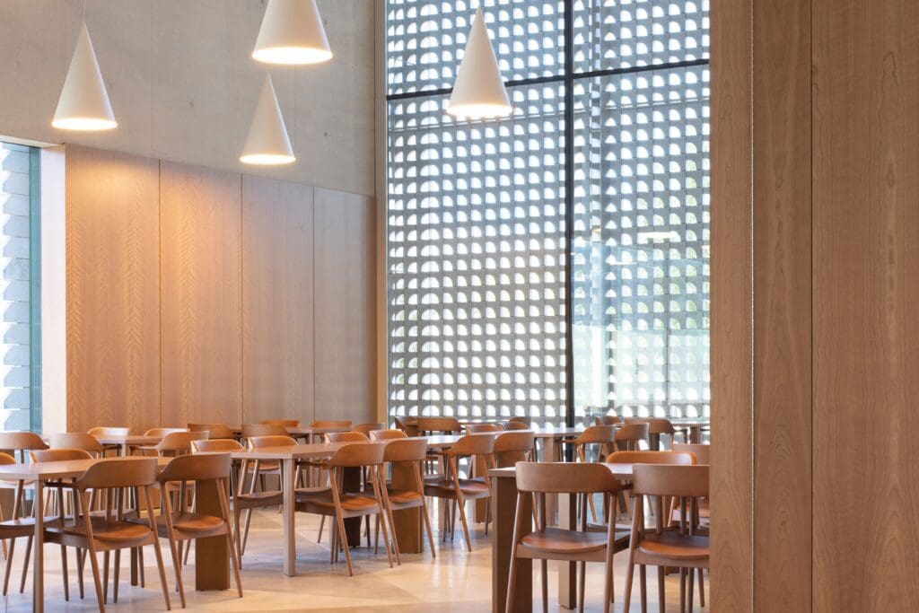 The Ismaili Center, Houston features a café on the first floor of the building. (Photo by Salina Kassam)