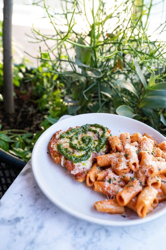 The Chicken Parmigiana Verde at North Italia will leave you feeling like you're at the top of the nice list this season. (Photo courtesy of North Italia) 
