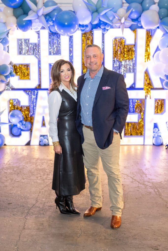 Jenny & Matt Todd at the American Cancer Society 'Shuck Cancer Houston' fundraiser (Photo by Jacob Power)