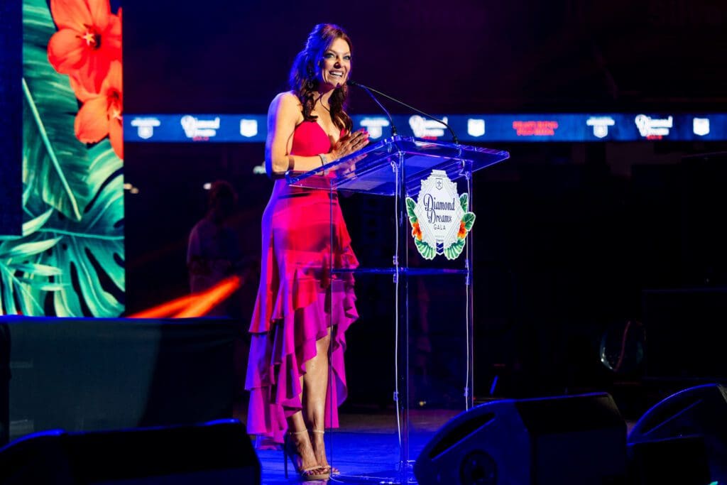 Houston Astros sideline reporter Julia Morales Clark at the 'Diamond Dreams' gala (Photo courtesy of Houston Astros)