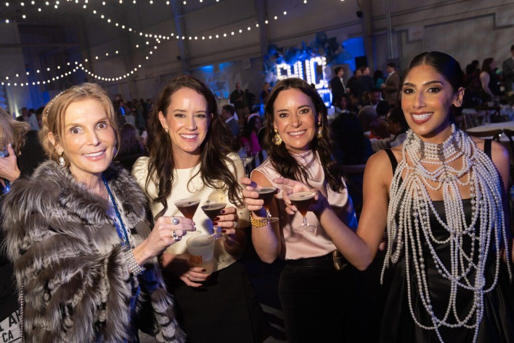Kristen Cannon, Molly Mead, Christina Greene, Zinat Ahmed at the American Cancer Society 'Shuck Cancer Houston' fundraiser (Photo by Daniel Ortiz)