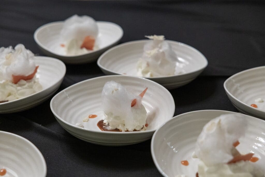 Roco brothers' 'Lactic dessert' served at the Hope & Opportunity dinner in support of the neurodiverse community.
 (Photo by Texas Children's Hospital)