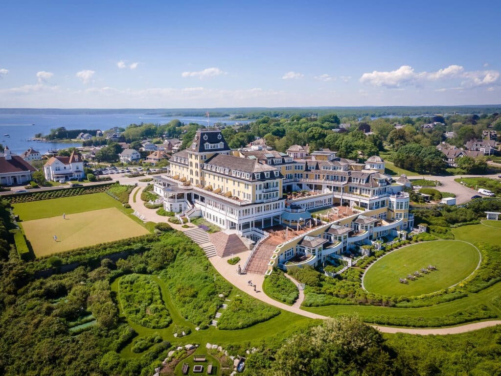 Ocean House in Watch Hill sits high atop a bluff overlooking Block Island Sound. (Courtesy)