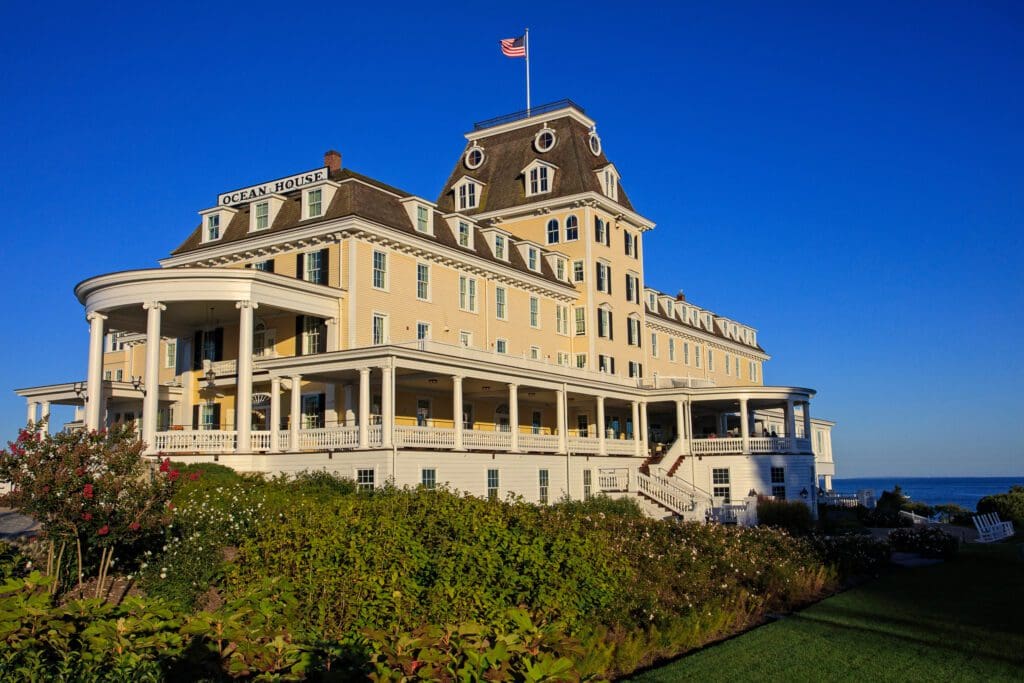 During summer, Ocean House offers a plethora of dining options, from the Verandah Raw Bar to Théa at Dune Cottage, a beachside Mediterranean spot exclusively for hotel guests and members. (Courtesy)