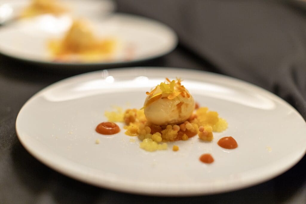 The Roco brothers' Orange Chromatism served at the Hope & Opportunity dinner in support of the neurodiverse community.
 (Photo by Texas Children's Hospital)