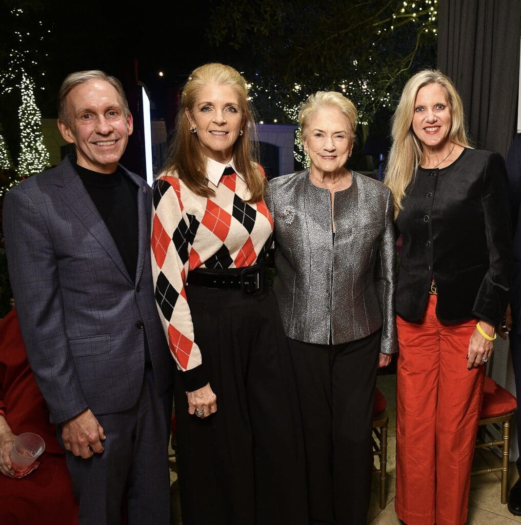Dr. Peter Pisters, Paige Fertitta, Patsy Fourticq, Kelly Jo Golson at 'Santa's Elves'