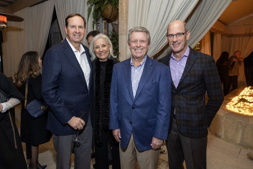 Paul & Penny Layne, Joe Cleary,  David Pruner at the Hope & Opportunity dinner in support of the neurodiverse community.
 (Photo by Texas Children's Hospital)