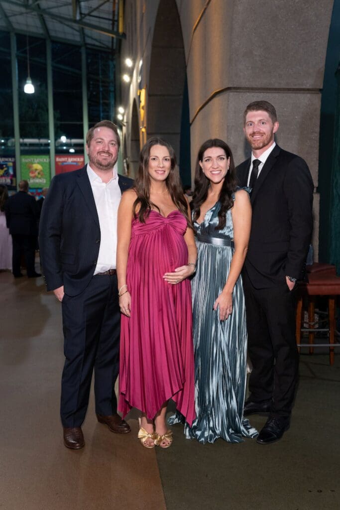 Ryan & Taylor Vaclosvsky, Rylee & Lance Portwood at the Barbara Bush Houston Literacy Foundation’s Young Professionals 'Storybook Gala'  (Photo by Daniel Ortiz)