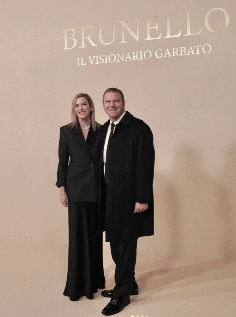 Lauren and Ambassador Tilman Fertitta meeting up with design greats during Italian Fashion Week (Instagram  photo)