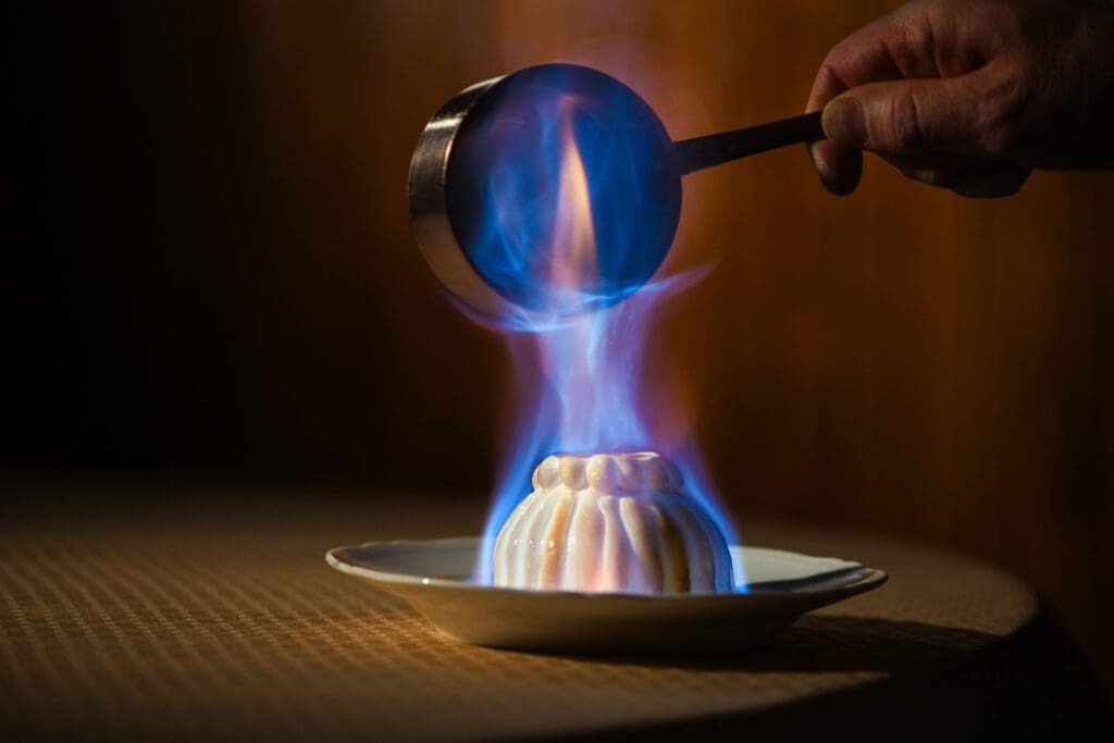 Flambeed Baked Alaska at The Penrose Room (Photo by The Broadmoor)