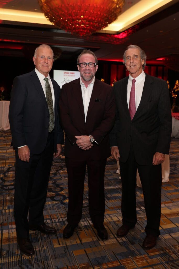 Tom Forney, Jeff Bagwell, Robert Bland at the Salvation Army Gala (Photo by Priscilla Dickson)