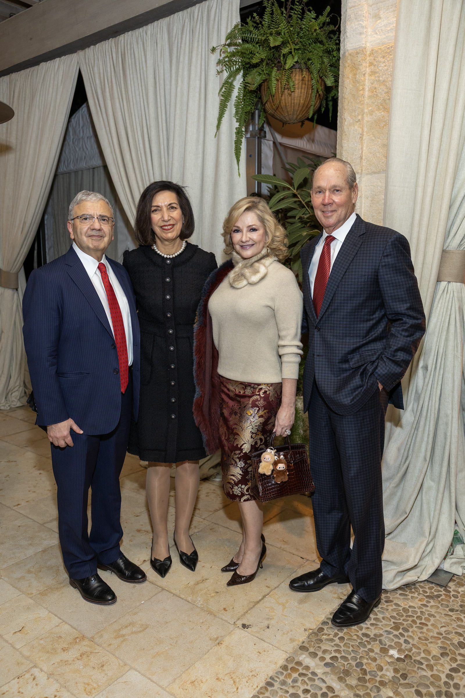 William and Huda Zoghbi; Whitney and Jim Crane (Photo by Texas Children's Hospital)